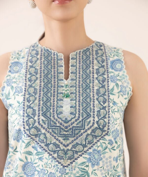 Sapphire 3Pc Embroidered Cotton Suit U3PEDY25V619 gulbuy.com