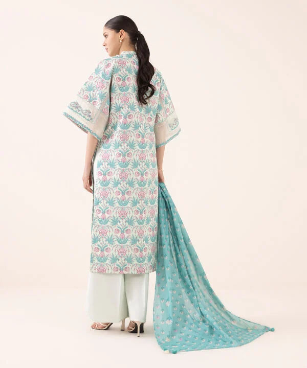 Sapphire 3Pc Embroidered Cotton Suit U3PEDY25V627 gulbuy.com