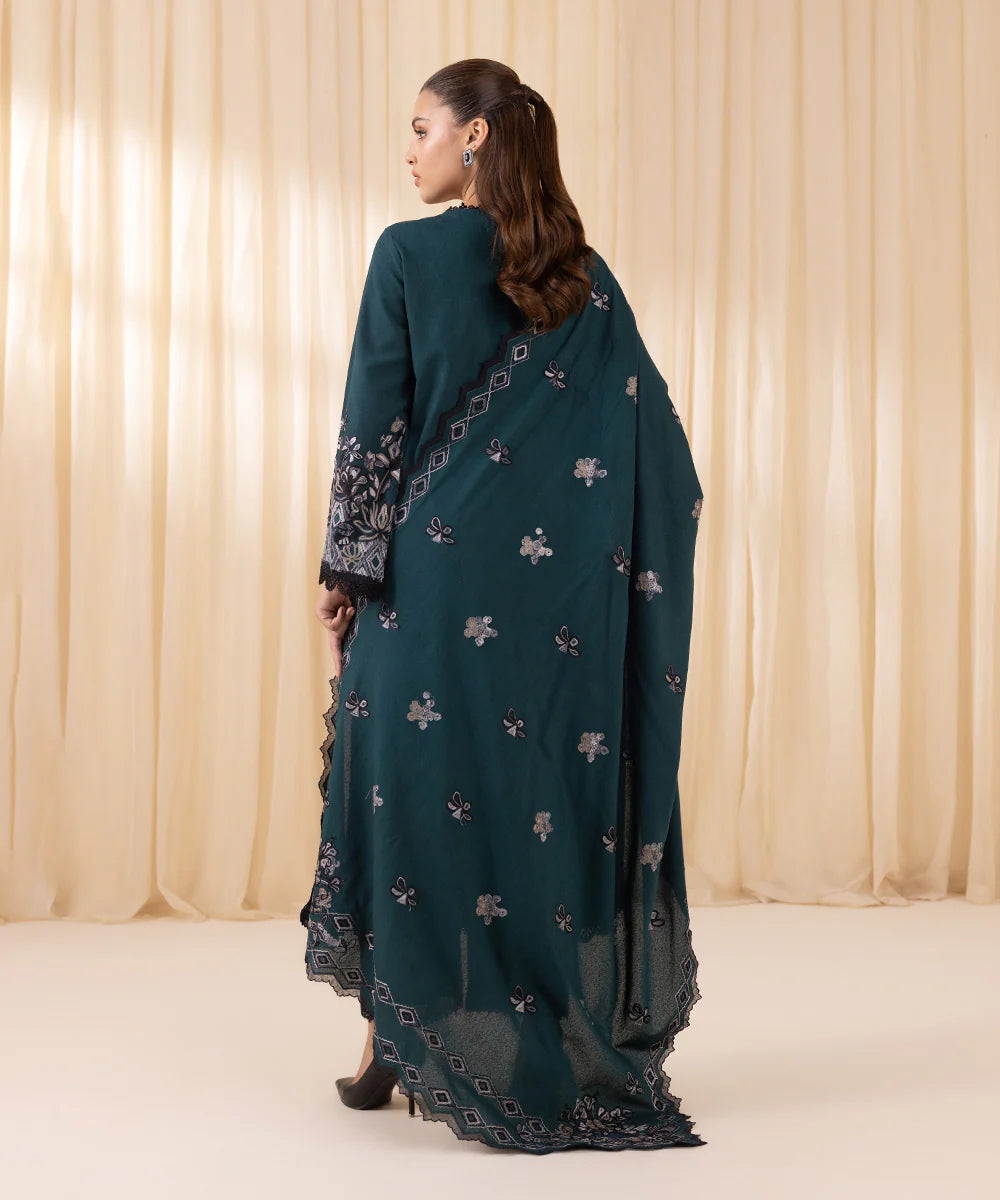 Sapphire 3Pc Embroidered Karandi Suit U3PELX24V103 gulbuy.com