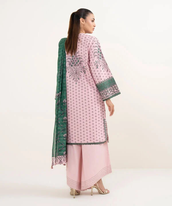 Sapphire 3Pc Embroidered Lawn Suit U3PESG25V536 gulbuy.com