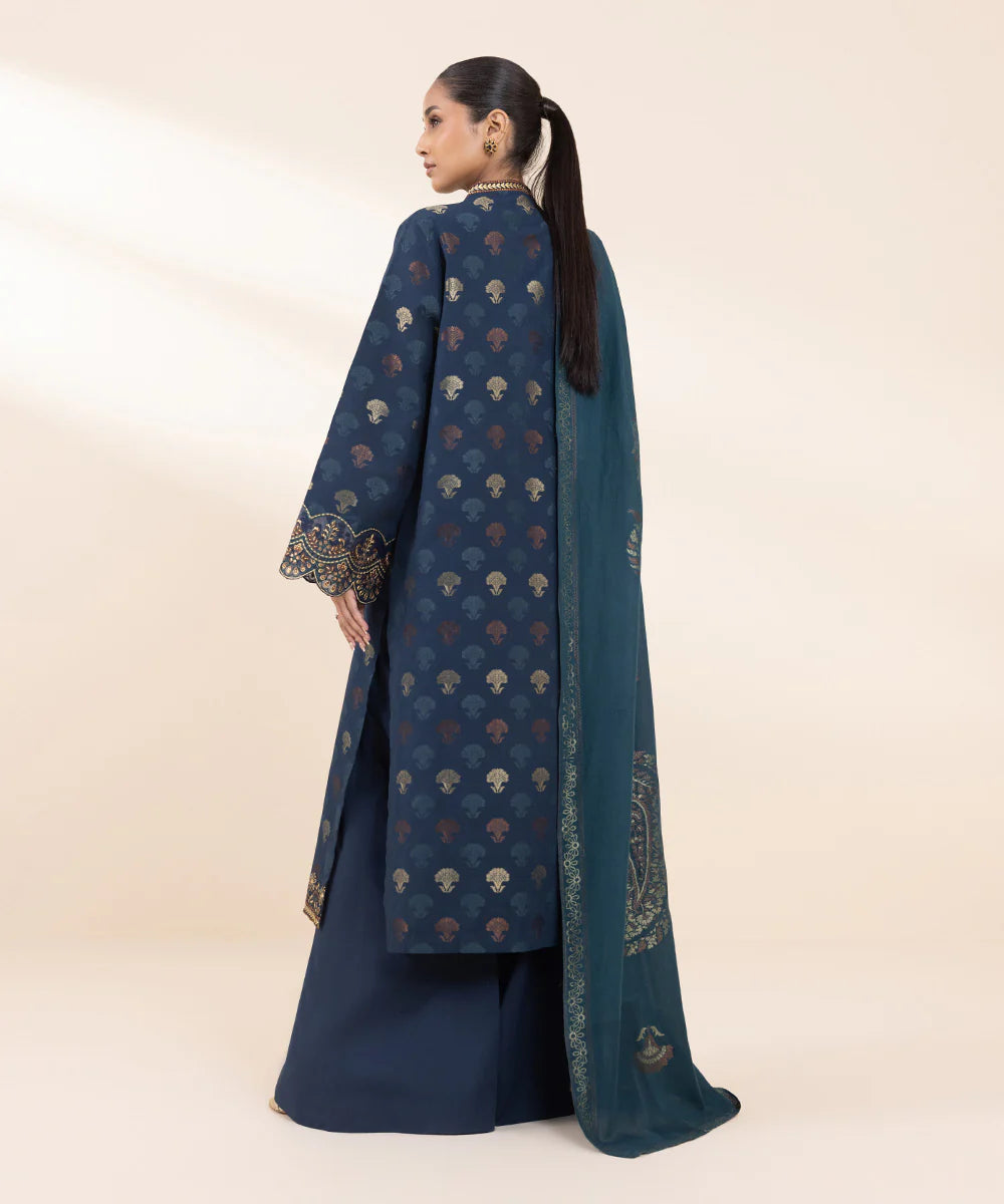 SAPPHIRE 3Pc Embroidered jacquard Suit U3PEST24V912 gulbuy.com