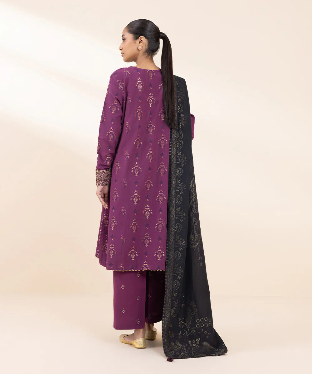 SAPPHIRE 3Pc Embroidered jacquard Suit U3PEST24V914 gulbuy.com