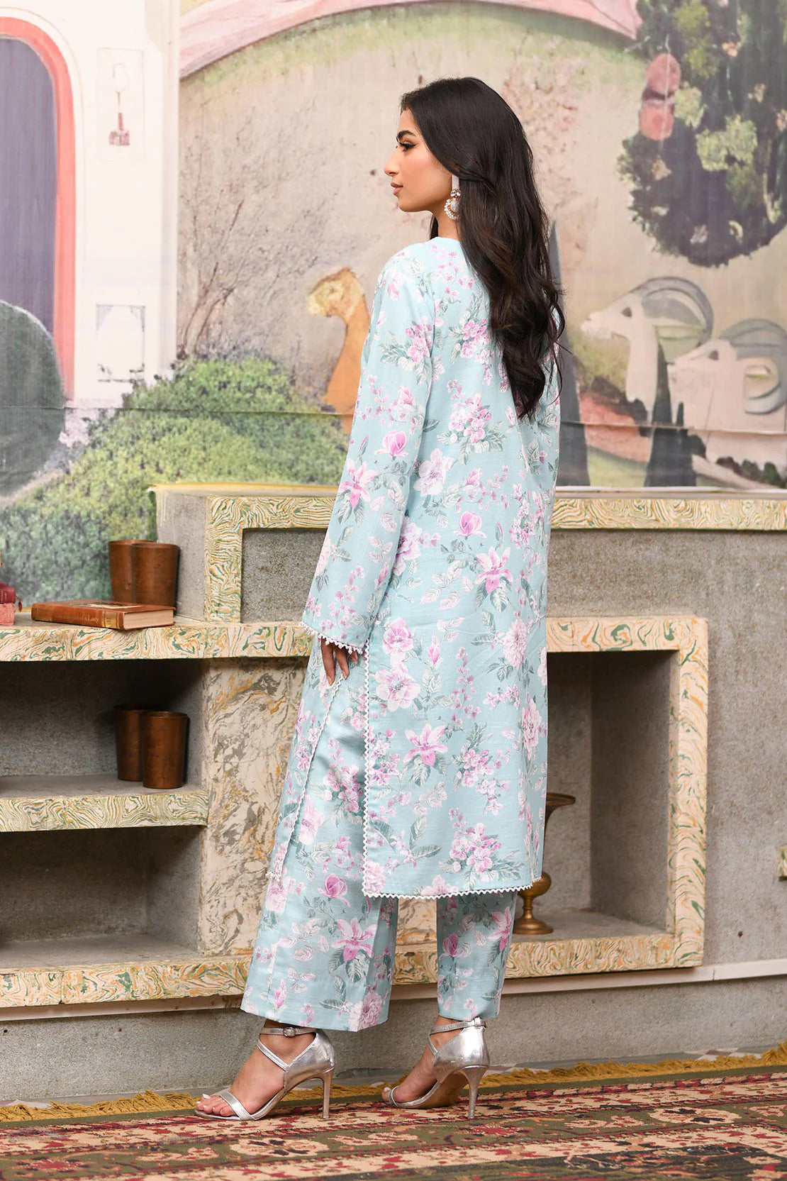 BAROQUE 3PC PRINTED KHADDAR UF-4027 gulbuy.com