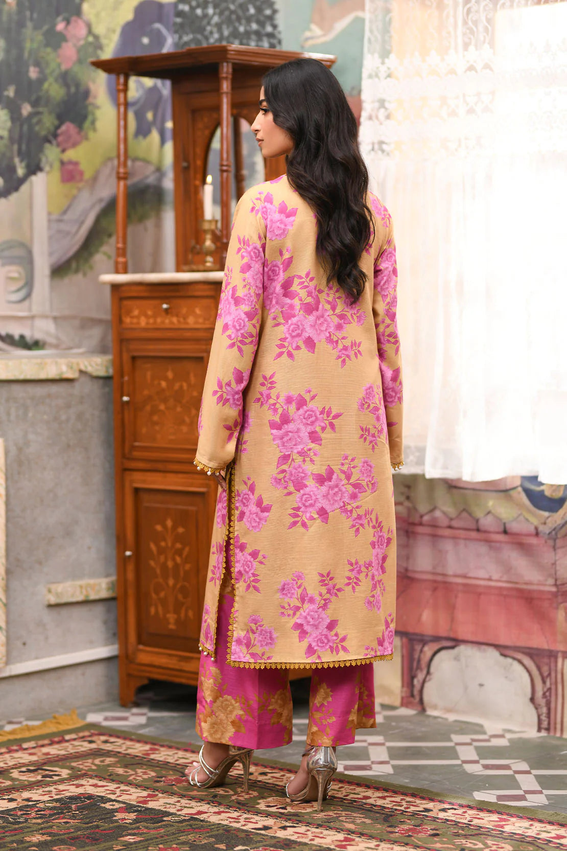 SO KAMAL 2PC Printed Khaddar Suit-DPW 4484 gulbuy.com