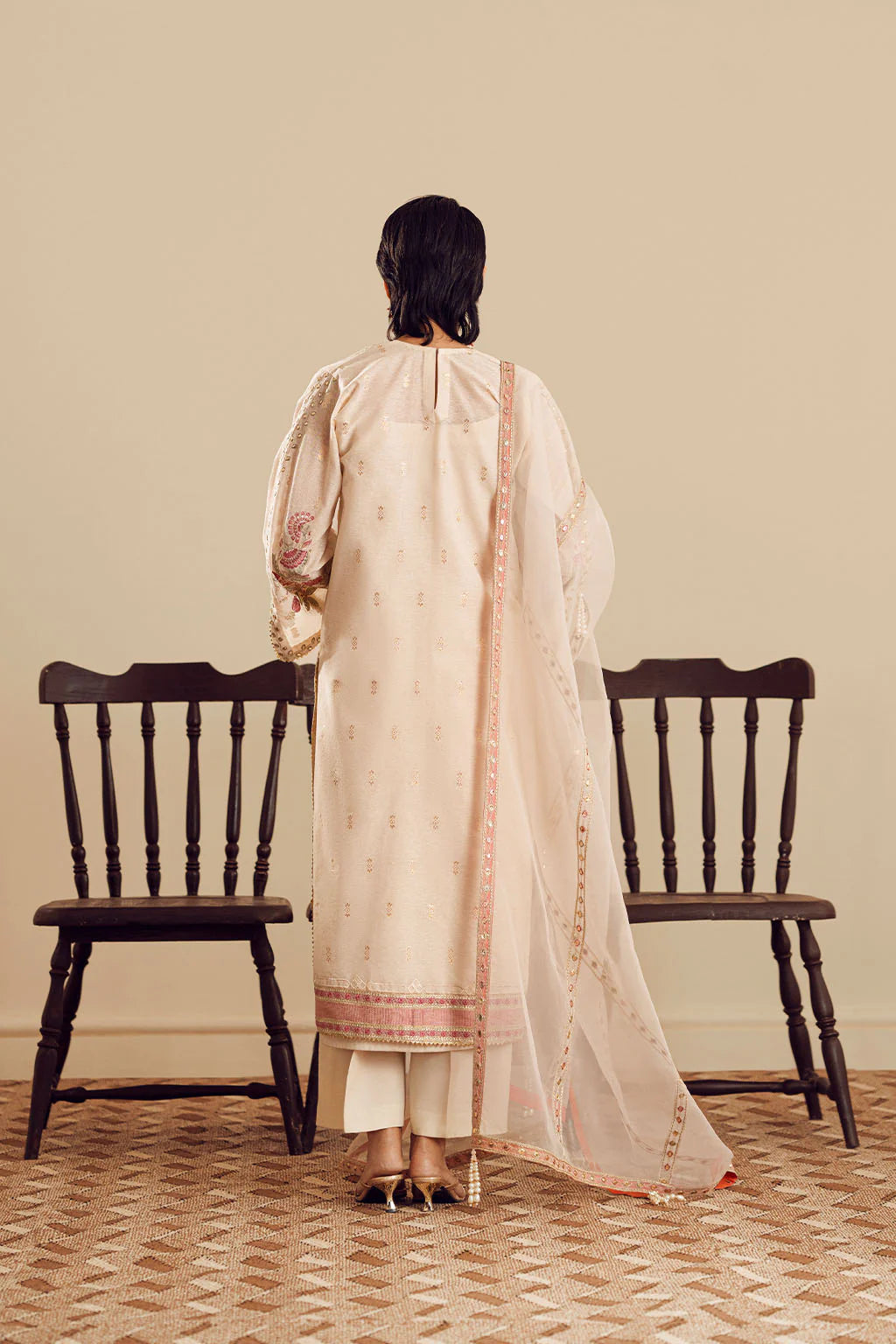 Vanya 3Pc Embroidered Organza Suit CD-05 gulbuy.com
