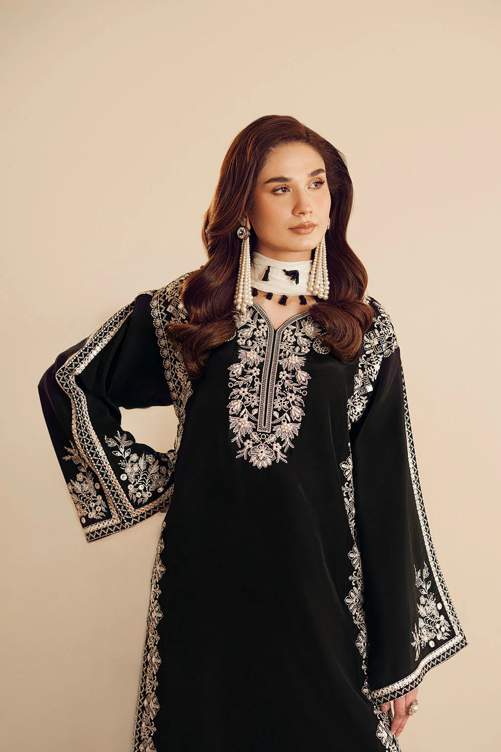 Vanya 3Pc Embroidered Chiffon Suit CD-03 gulbuy.com