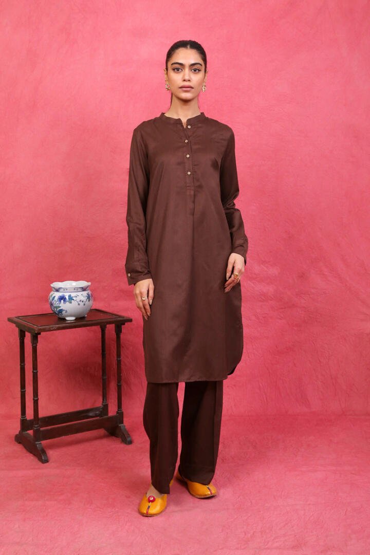 GENERATION 2PC VISCOSE SUIT (W23W3238-Brown)
