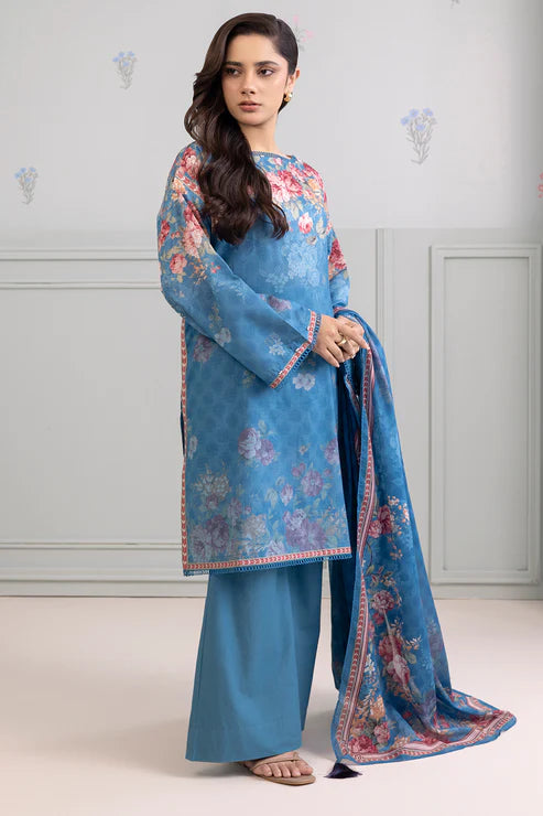 Zellbury 3Pc Printed Lawn Suit 0394 gulbuy.com