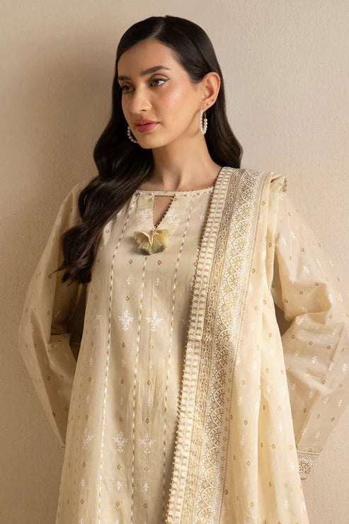 Zellbury 3Pc Printed Lawn Suit 0446 gulbuy.com
