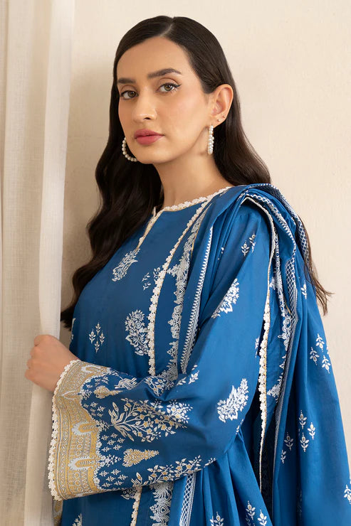 Zellbury 3Pc Printed Lawn Suit 0448 gulbuy.com
