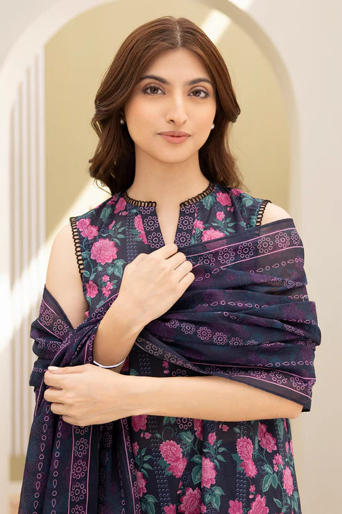 Zellbury 3Pc Printed Lawn Suit 0492 gulbuy.com
