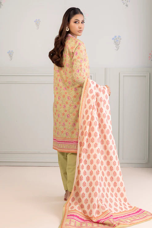 Zellbury 3Pc Printed Lawn Suit 0499 gulbuy.com
