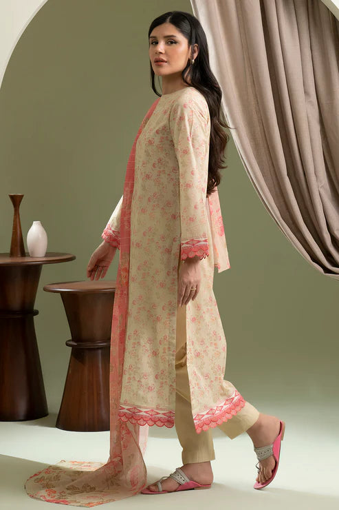 Zellbury 3Pc Printed Lawn Suit 0587 gulbuy.com