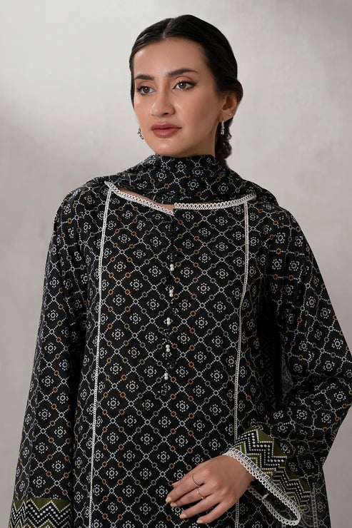Zellbury 3Pc Printed Lawn Suit 0658 gulbuy.com