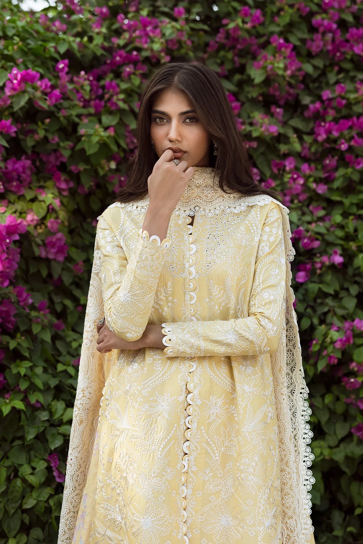 AFROZEH 3Pc Embroidered Lawn Suit Taqdeer gulbuy.com