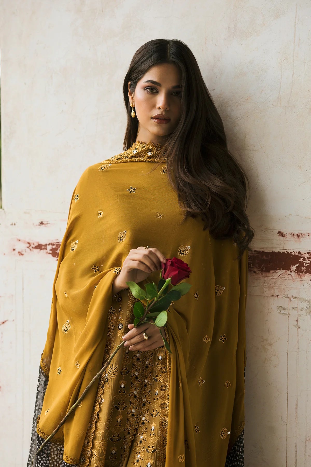 AFROZEH 3Pc Embroidered Lawn Suit Wafa gulbuy.com
