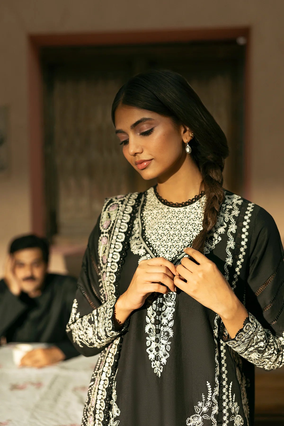 AFROZEH 3Pc Embroidered Lawn Suit Bekhudi gulbuy.com