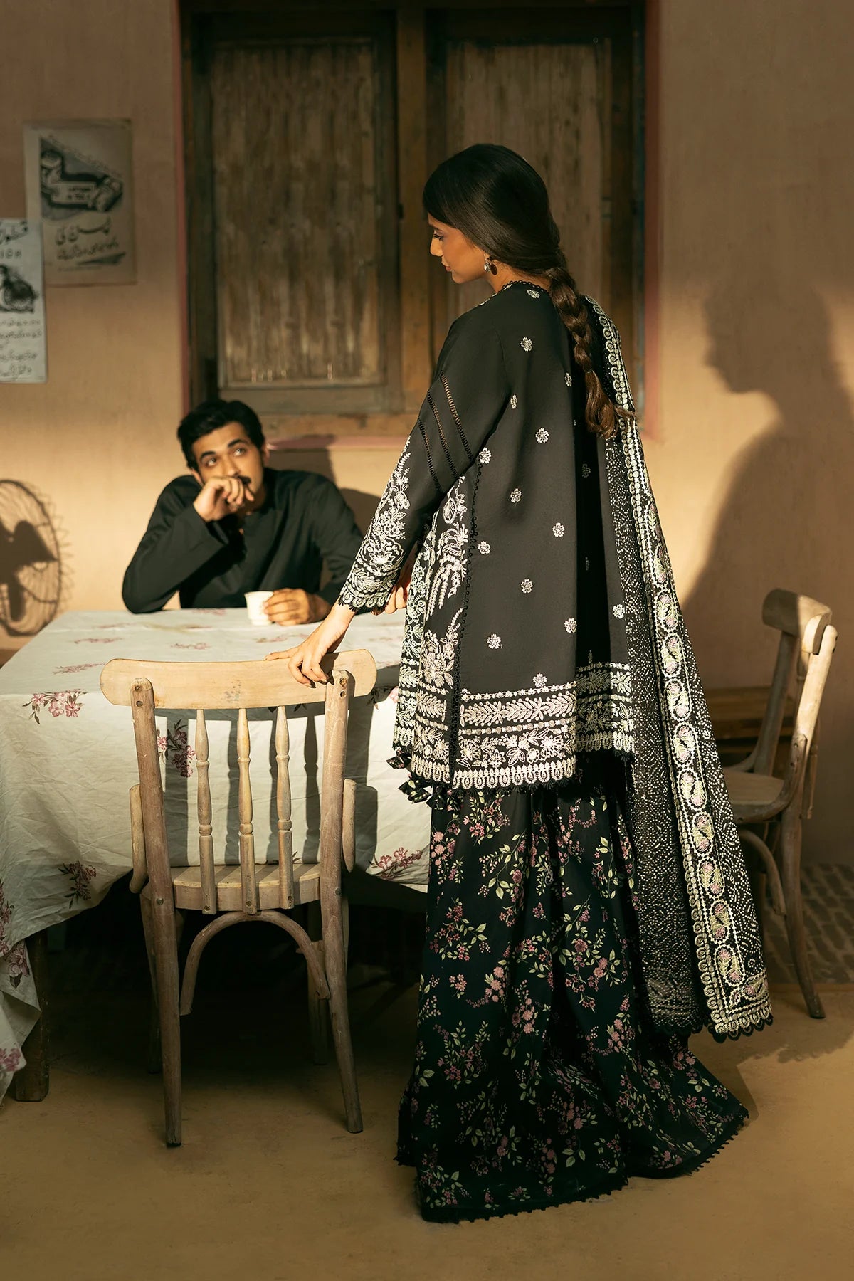 AFROZEH 3Pc Embroidered Lawn Suit Bekhudi gulbuy.com