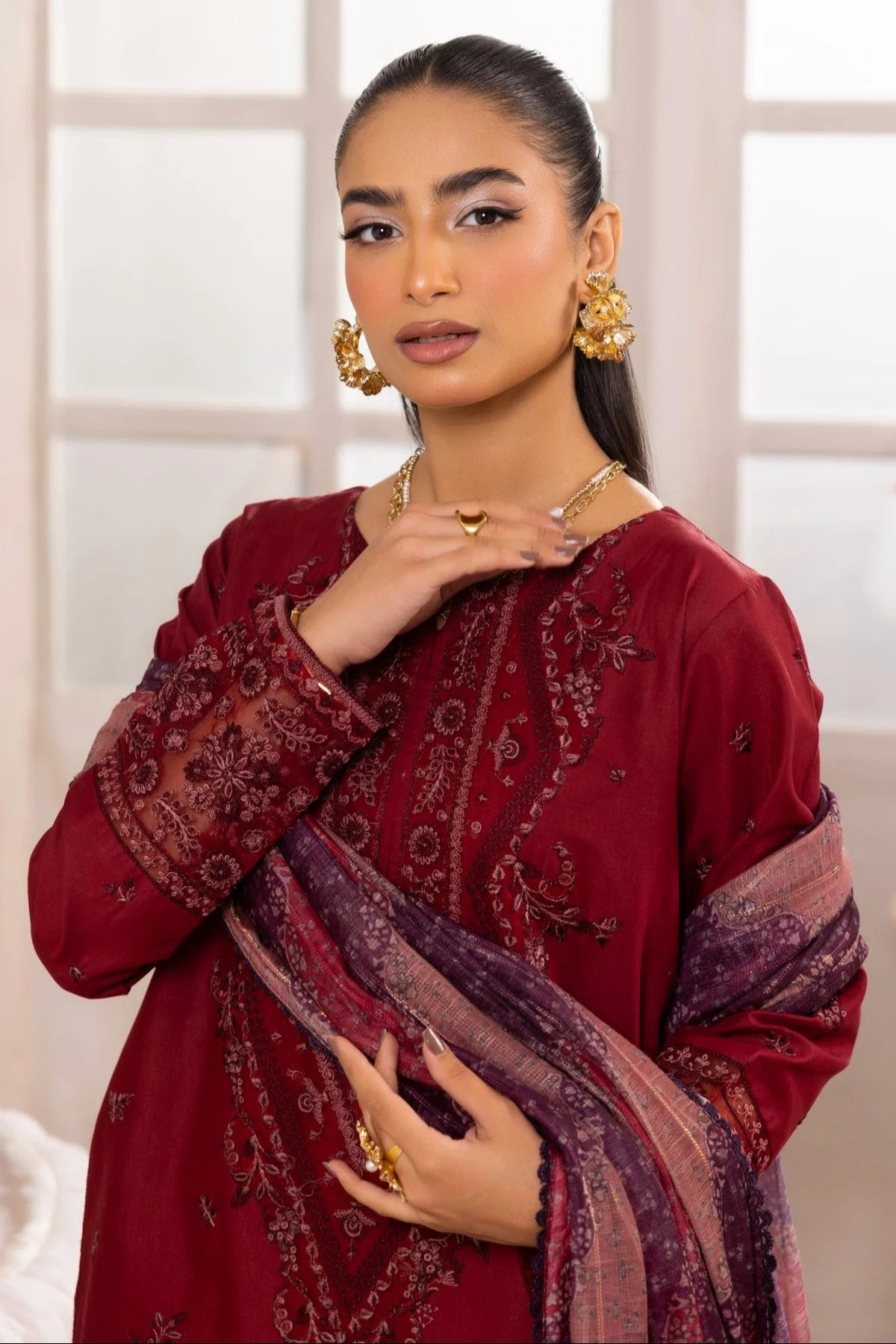 Mohagni 3Pc Embroidered Lawn Suit ZE-01 gulbuy.com