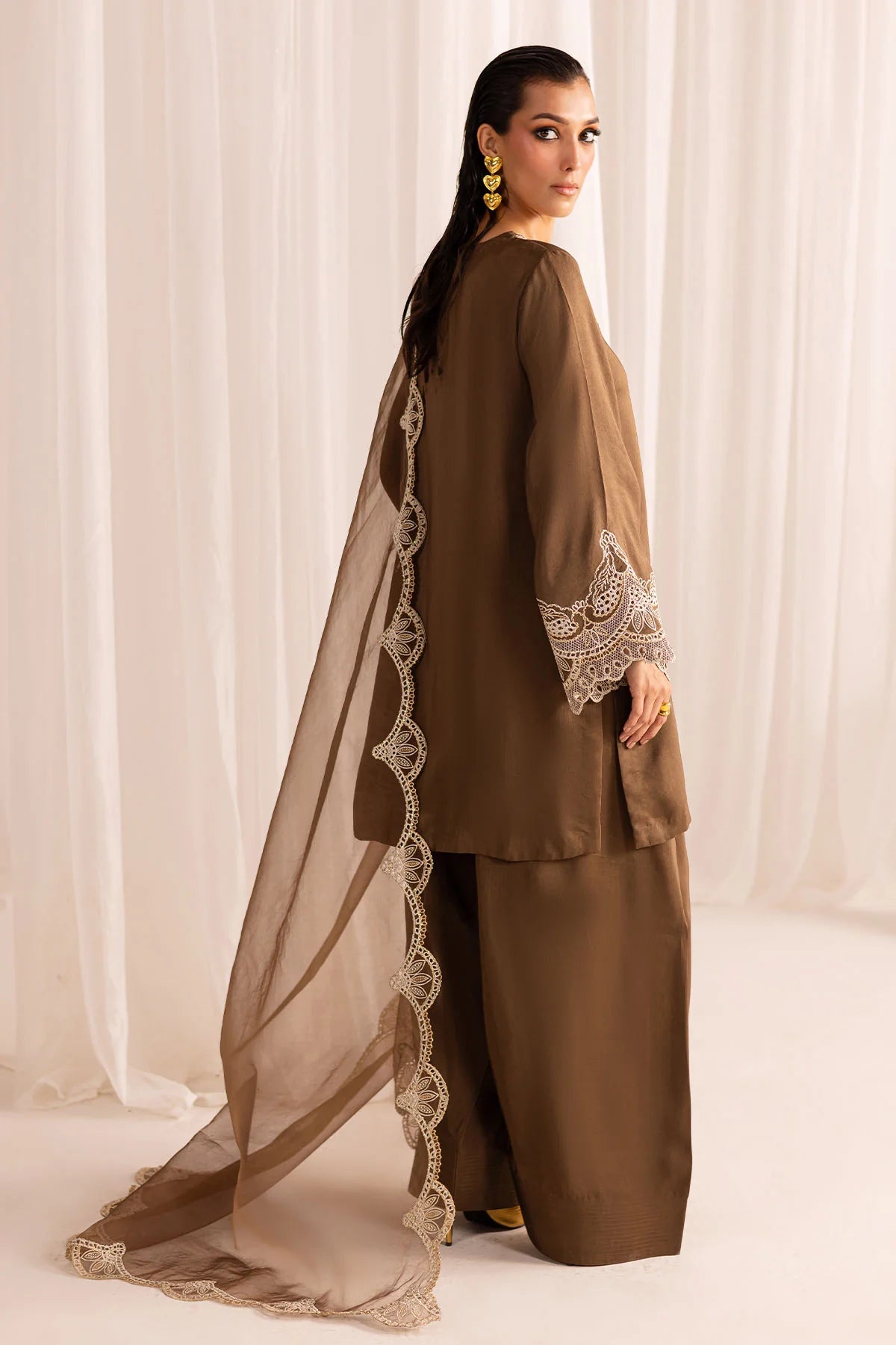 Nureh 3Pc Embroidered Silk Suit NP-653 gulbuy.com