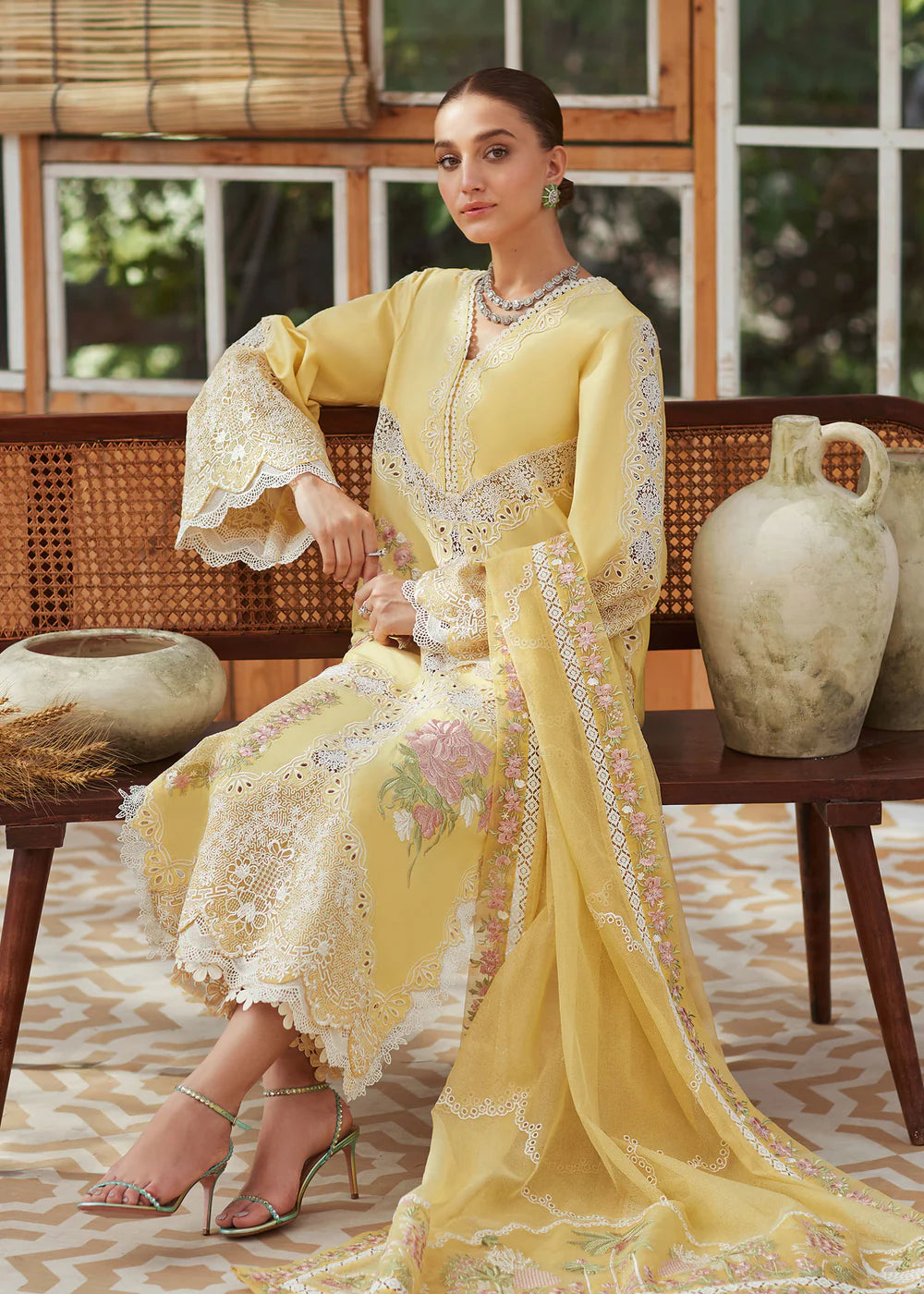 Saira Shakira 3Pc Embroidered Dobby Suit CRSS-ASP-24 02 gulbuy.com