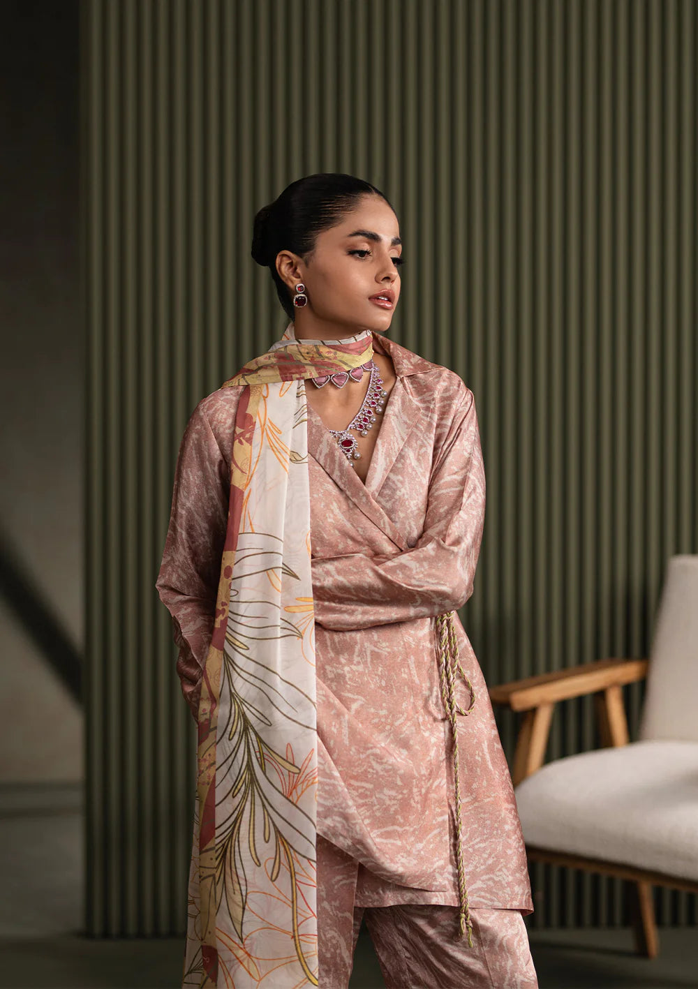 Aik Atelier 3Pc Digital Printed Silk Suit '25 D1-LOOK 04 gulbuy.com