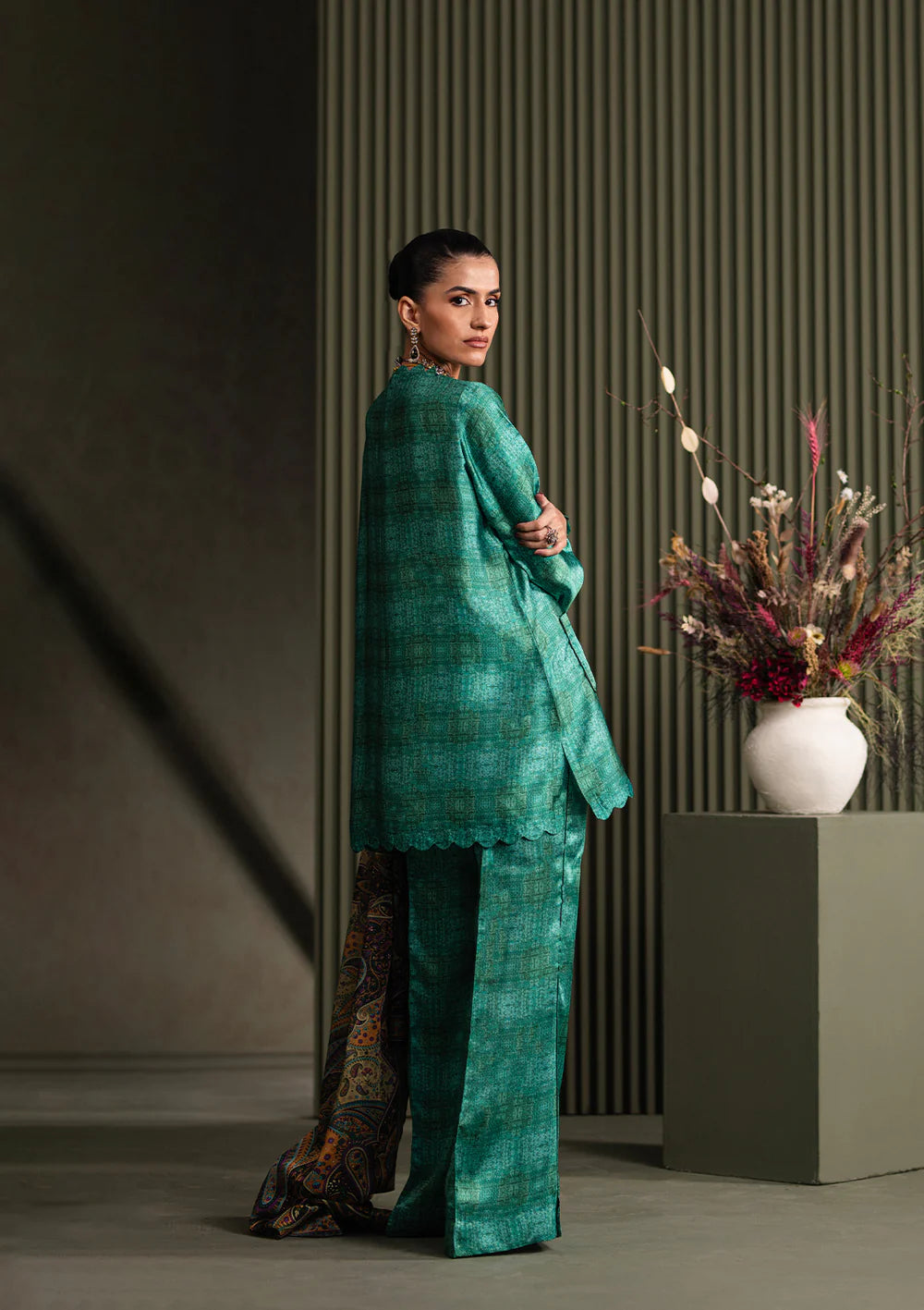 Aik Atelier 3Pc Digital Printed Silk Suit '25 D1-LOOK 05 gulbuy.com