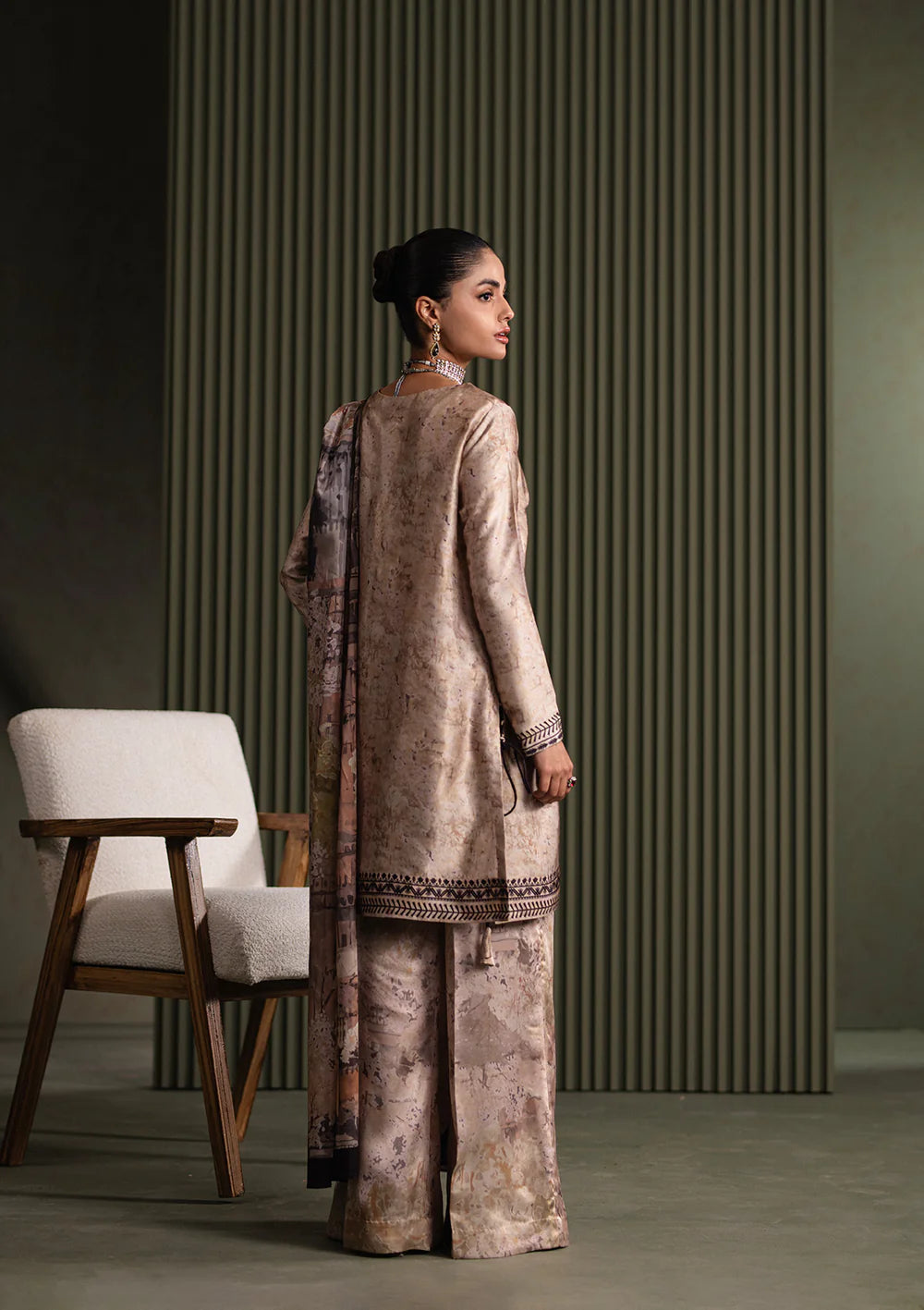 Aik Atelier 3Pc Digital Printed Silk Suit '25 D1-LOOK 06 gulbuy.com