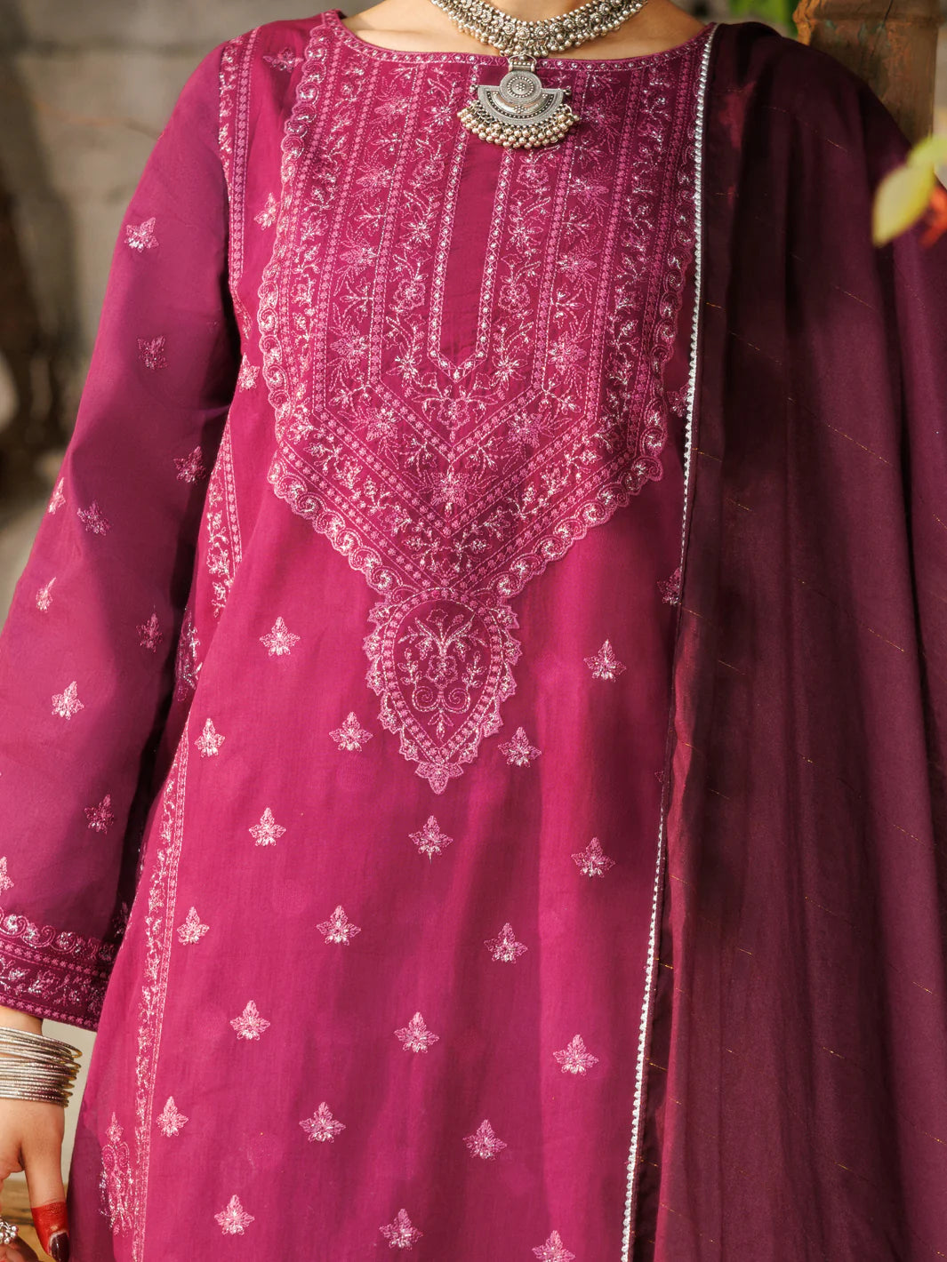 Almirah 3Pc Embroidered Dobby Suit ALP-3PS-2168 gulbuy.com
