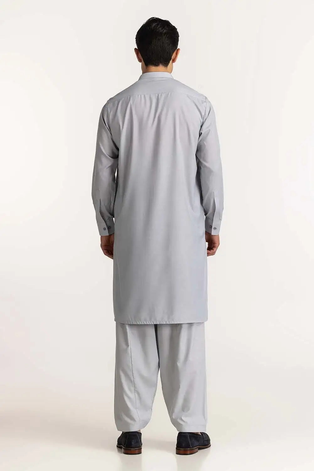 GulAhmad Ash Grey Basic Suit SK-P24-054 gulbuy.com