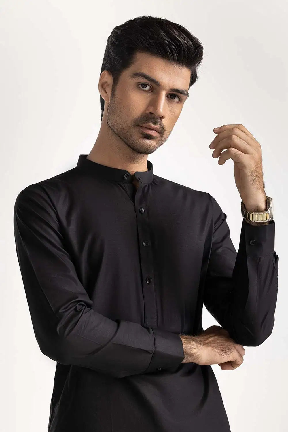 Gulahmad Black Basic Suit SK-P24-073 gulbuy.com