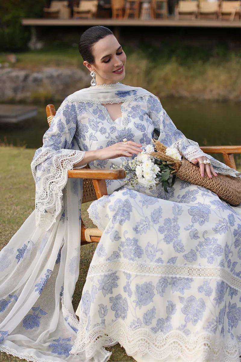 BAREEZA 3P EMBROIDERED LAWN SUIT BLOOMING ELEGANCE