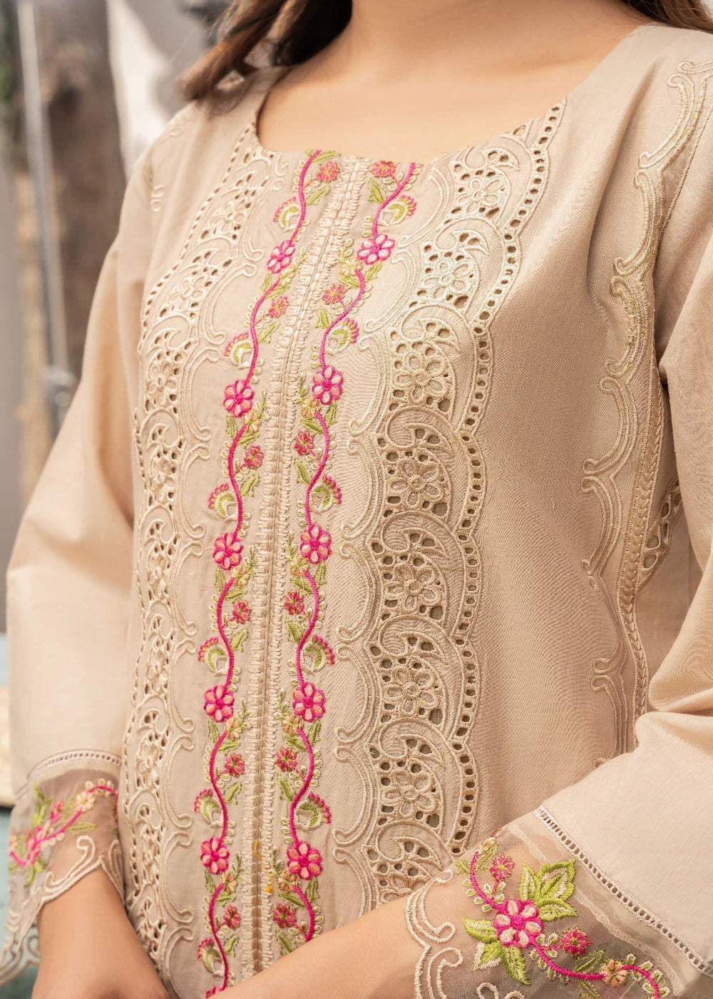 Sahibas By Mirza 3Pc Embroidered Lawn Suit Zigana gulbuy.com