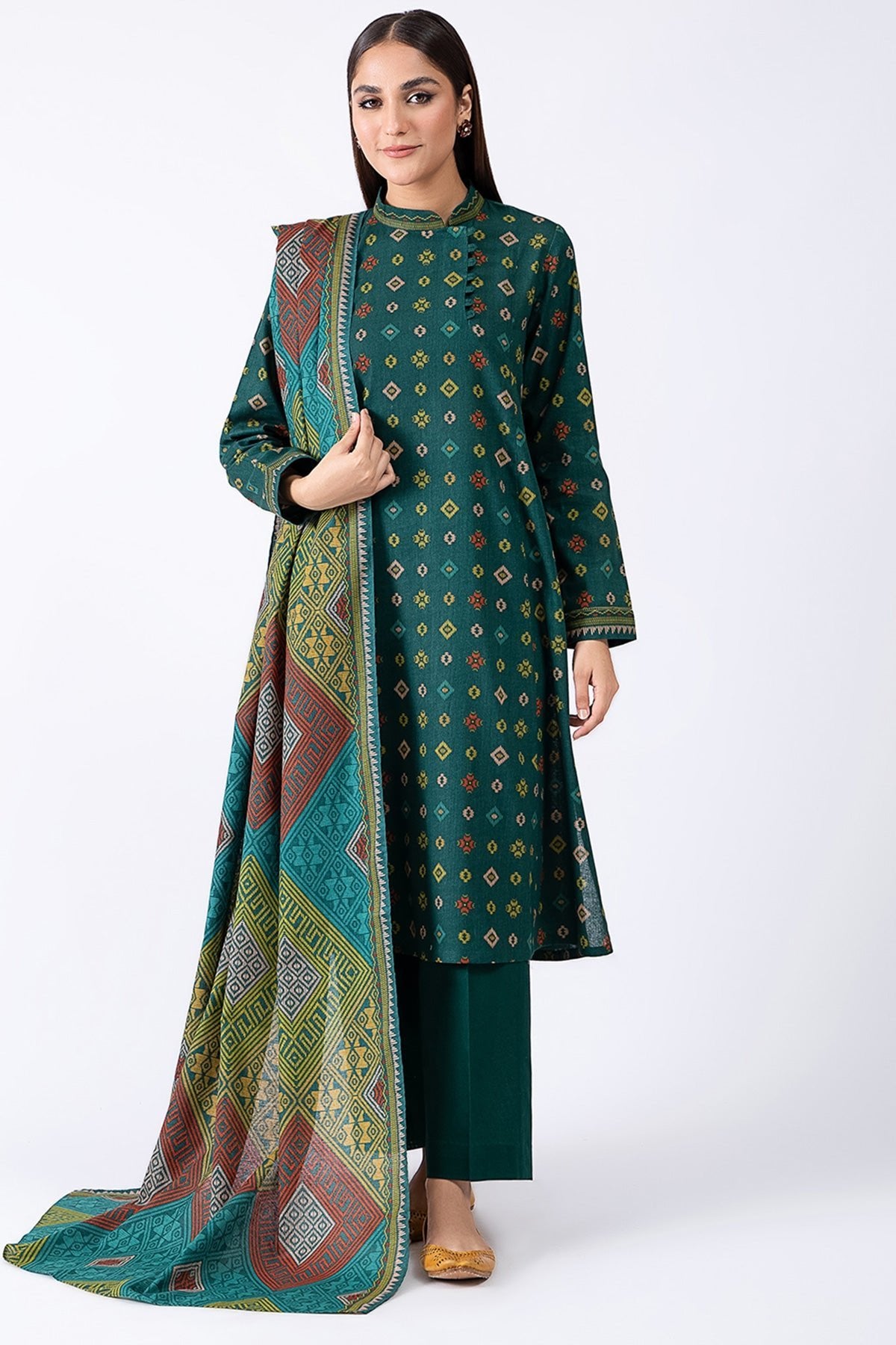 kayseria 3 Piece Khaddar Printed Suit (C5433-71)