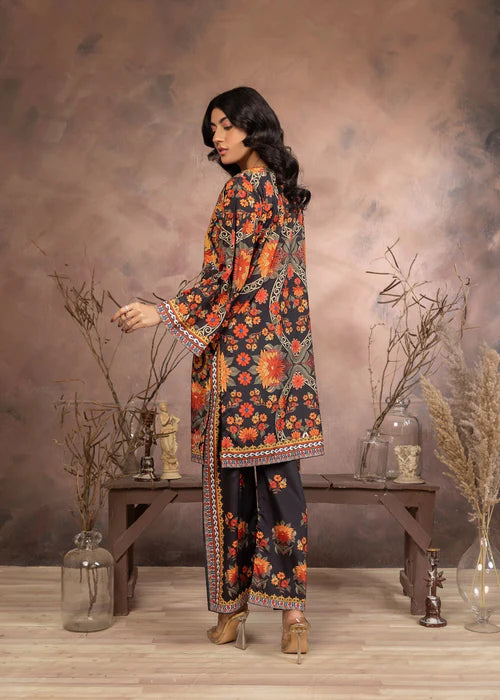 Khadija Sharif 2PC Printed Crepe Suit Velvet Horizon gulbuy.com