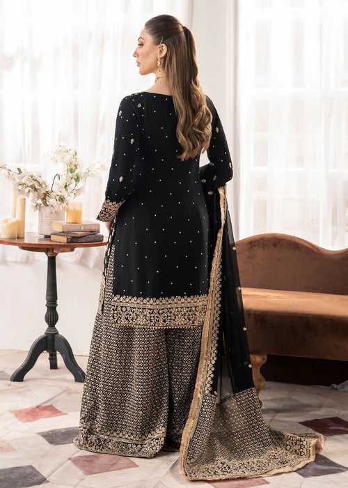 Haseens 3PC Embroidered Chiffon Suit Madiha gulbuy.com