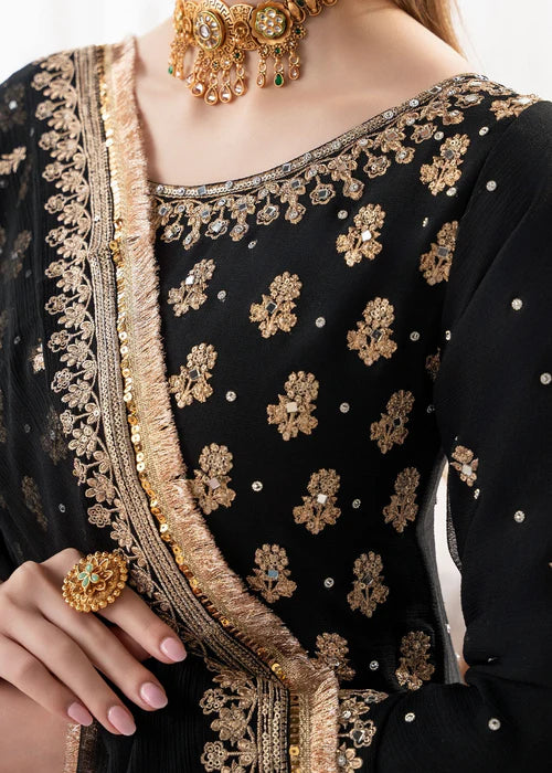Haseens 3PC Embroidered Chiffon Suit Madiha gulbuy.com