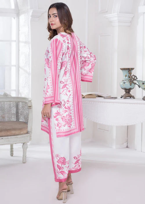 Khadija Sharif 2PC Printed Crepe Suit Rosabella gulbuy.com
