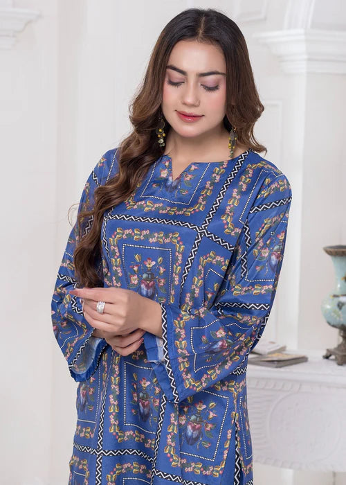 Khadija Sharif 2PC Printed Crepe Suit Vaelora gulbuy.com