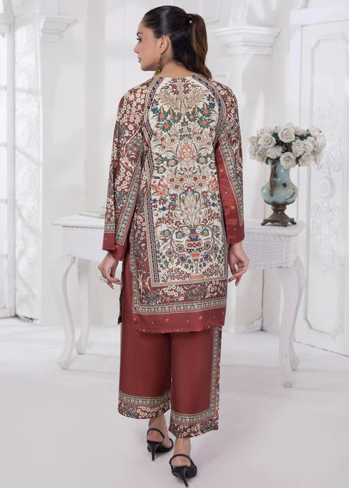 Khadija Sharif 2PC Printed Crepe Suit Velmora gulbuy.com
