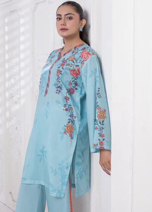 Khadija Sharif 2PC Printed Crepe Suit Myrris gulbuy.com