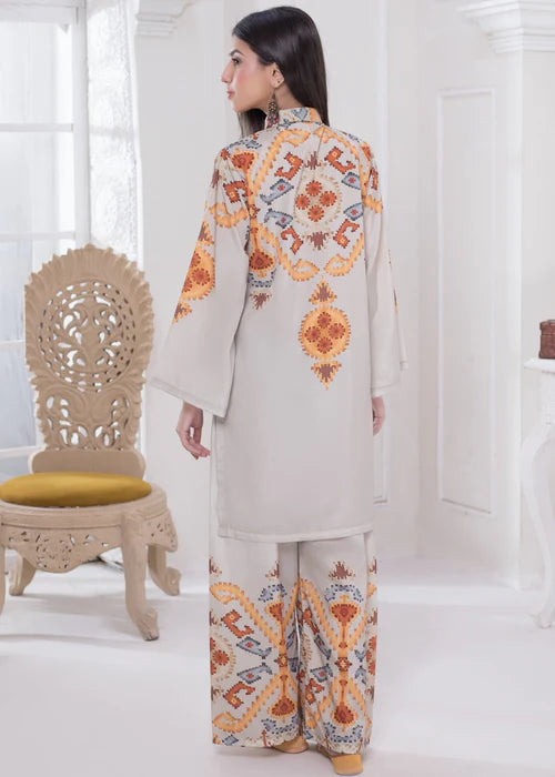Khadija Sharif 2PC Printed Crepe Suit Xalina gulbuy.com