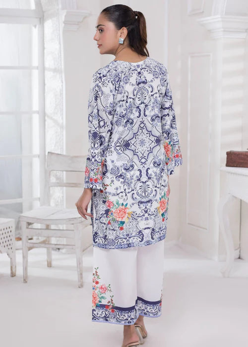 Khadija Sharif 2PC Printed Crepe Suit Zoranna gulbuy.com