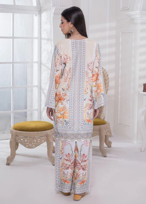 Khadija Sharif 2PC Printed Crepe Suit Zyraze gulbuy.com