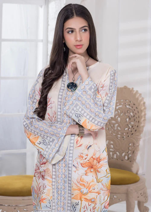 Khadija Sharif 2PC Printed Crepe Suit Zyraze gulbuy.com