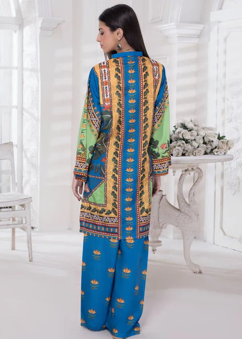 Khadija Sharif 2PC Printed Crepe Suit Morvee gulbuy.com