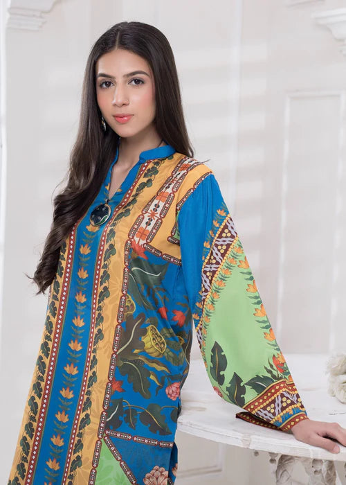 Khadija Sharif 2PC Printed Crepe Suit Morvee gulbuy.com