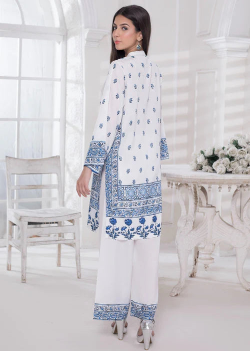 Khadija Sharif 2PC Printed Crepe Suit Lurisse gulbuy.com