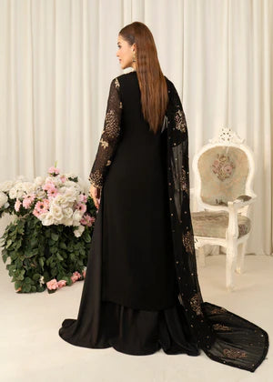 Agha jaan 3Pc Embroidered Chiffon Suit Mashal gulbuy.com