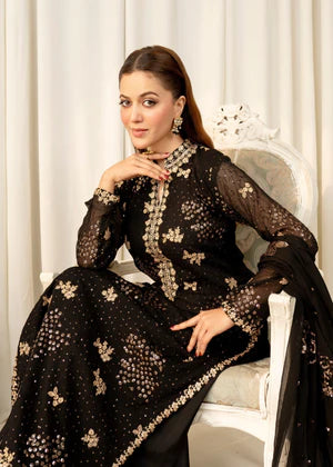 Agha jaan 3Pc Embroidered Chiffon Suit Mashal gulbuy.com